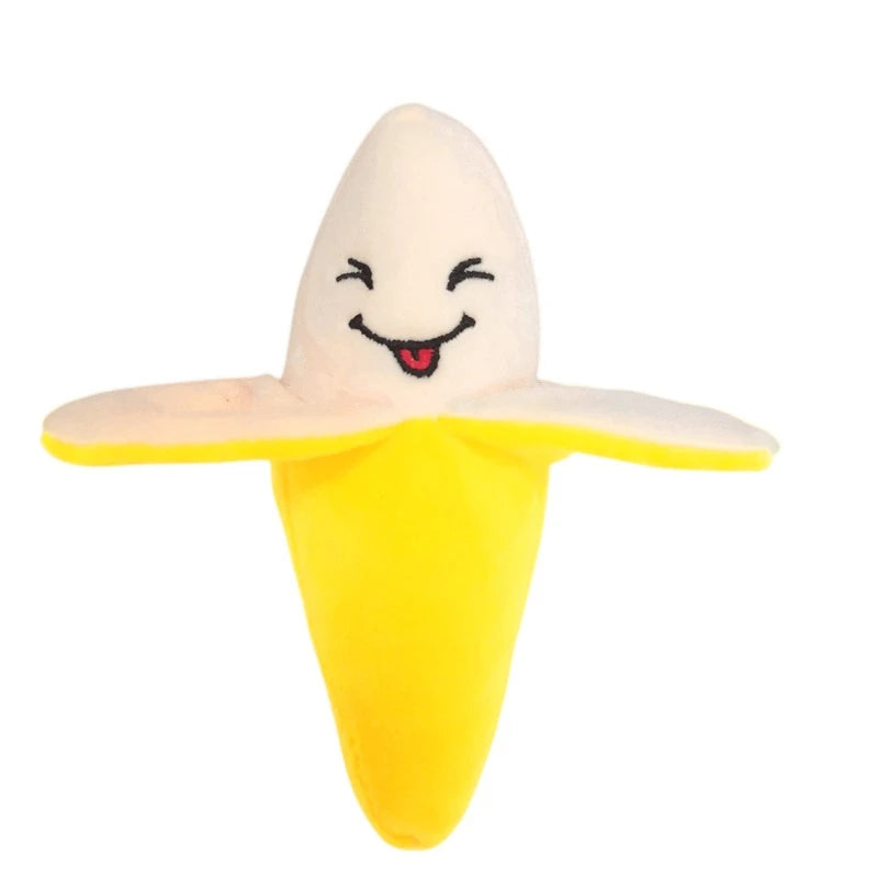 Fruit-Shaped Plush Puzzle Toy for Pets