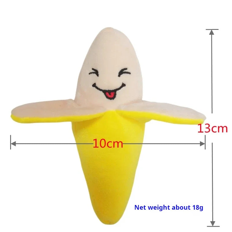 Fruit-Shaped Plush Puzzle Toy for Pets