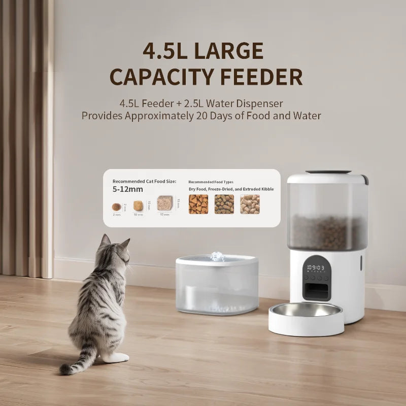Smart WiFi Automatic Pet Feeder with Camera