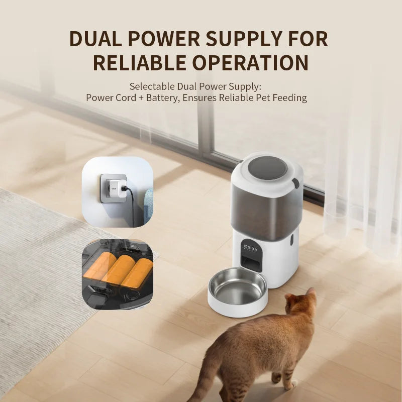 Smart WiFi Automatic Pet Feeder with Camera