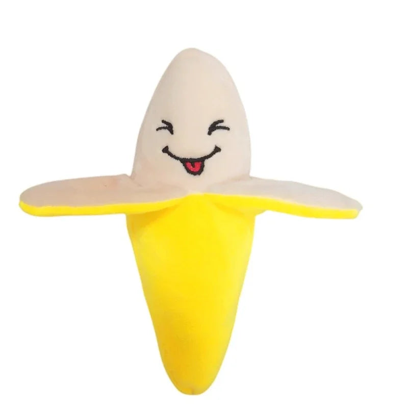 Fruit-Shaped Plush Puzzle Toy for Pets