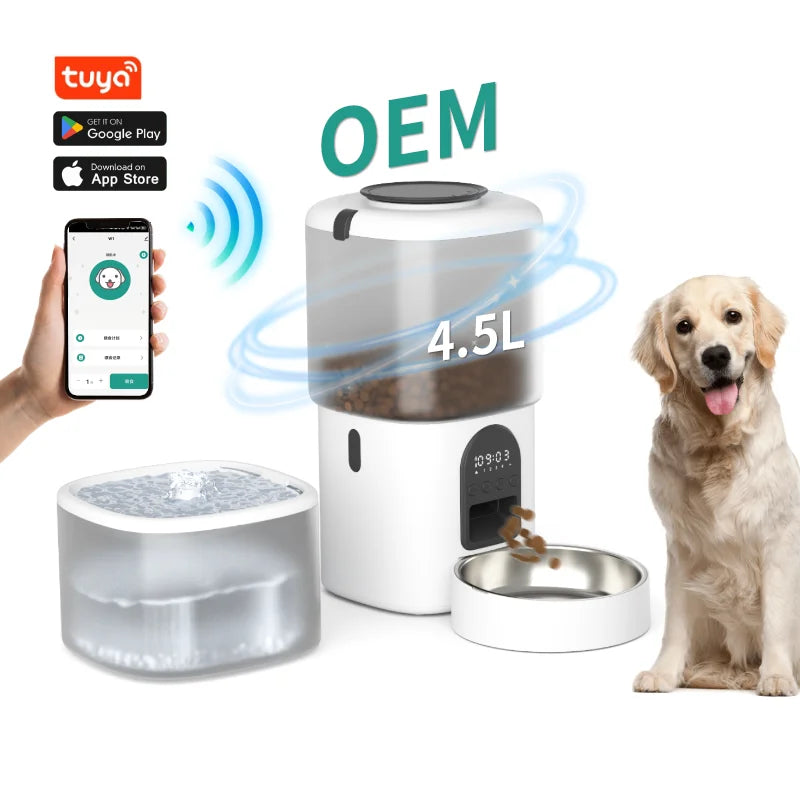 Smart WiFi Automatic Pet Feeder with Camera