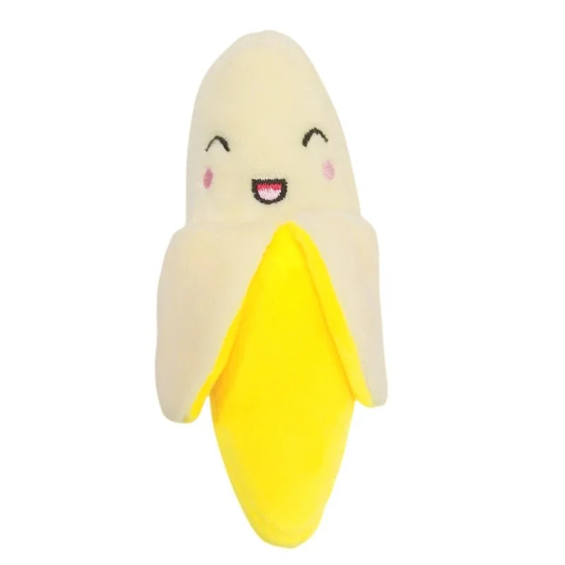Fruit-Shaped Plush Puzzle Toy for Pets